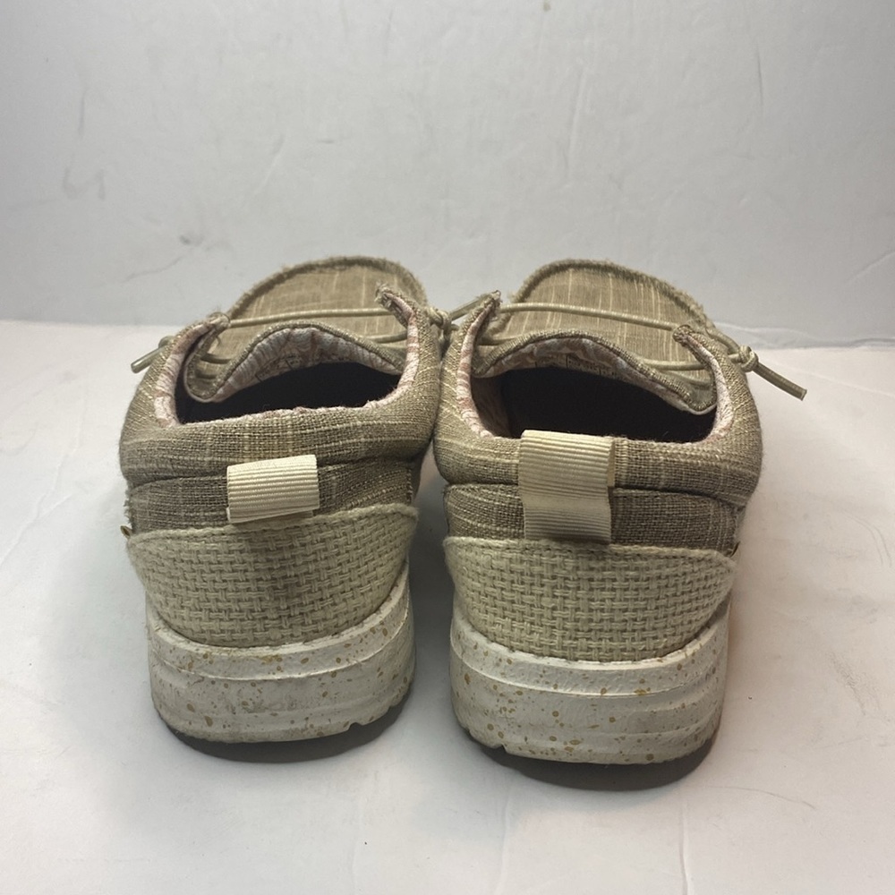 Hey Dude Beige Wendy Chambray Shoes - Picture 5 of 10